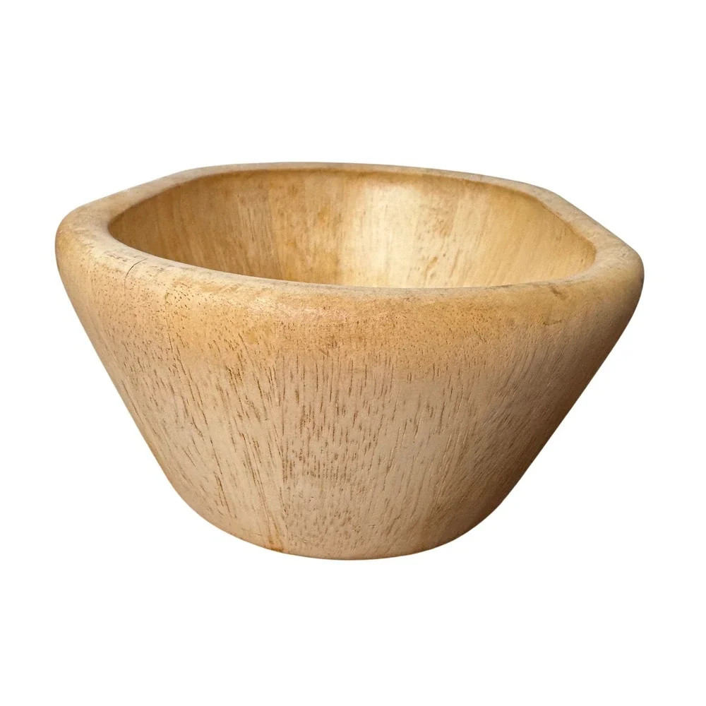 Pottery Barn Wooden Dough Bowl Oval Rustic Farmhouse Centerpiece Large 14.5 Inch